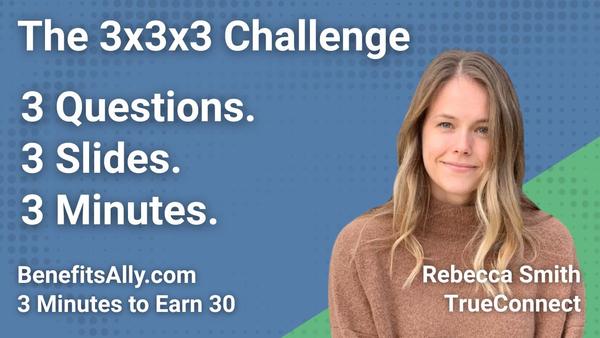 TrueConnect - 3x3x3 Challenge with Rebecca Smith
