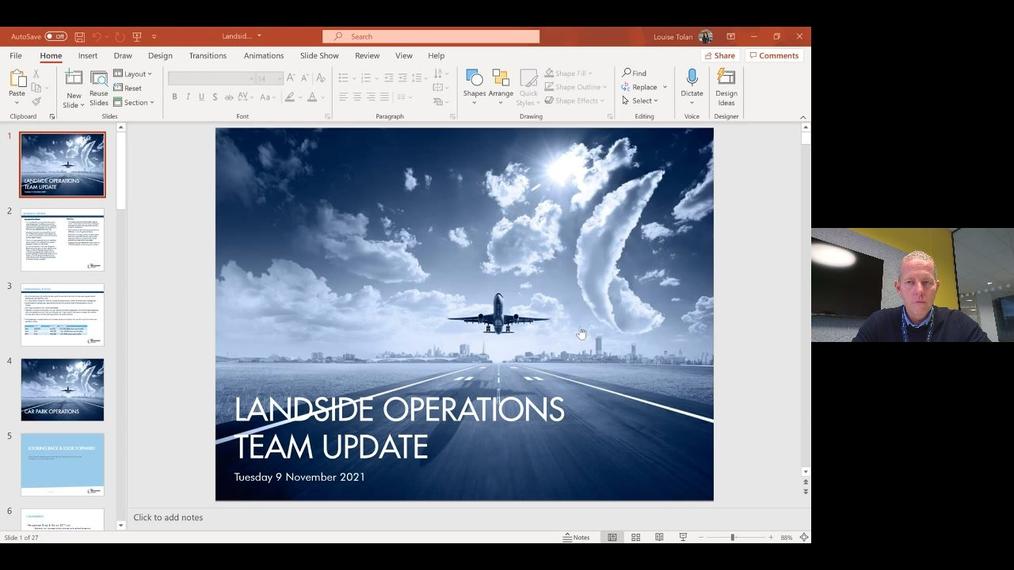 Landside Operations Team Update 09.11.21