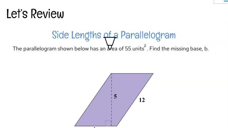 REVIEW Lengths of a Parallelogram.mp4