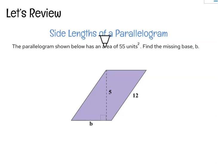 REVIEW Lengths of a Parallelogram.mp4