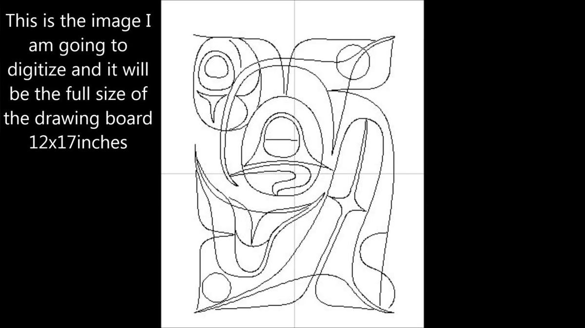 tracing a line drawing for shaper origin the portable CNC machine
