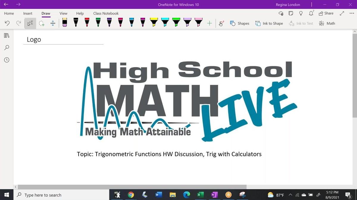 Precal: 5.2 HW Discussion and 5.3 Trig with Calculator.mp4