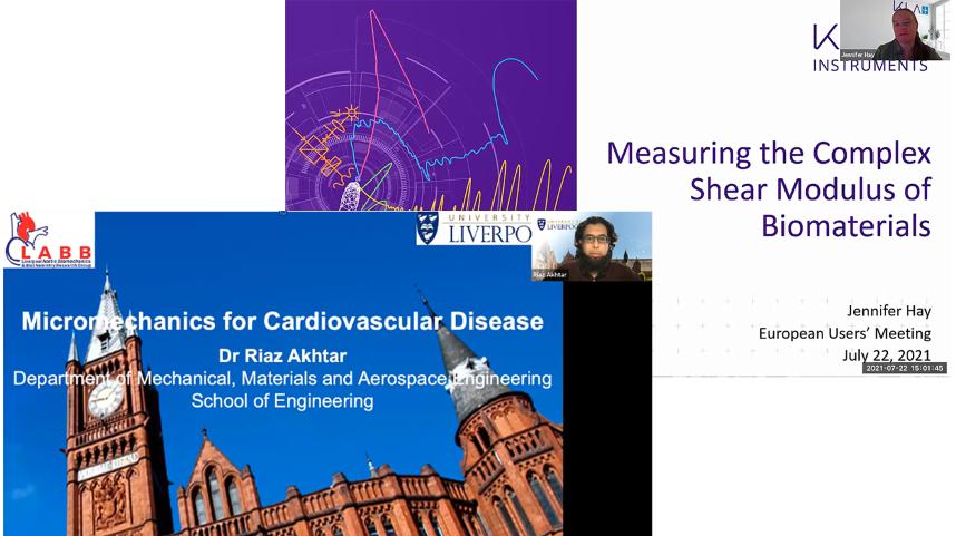 Measuring the Complex Shear Modulus of Biomaterials AND Micromechanics for Cardiovascular Disease