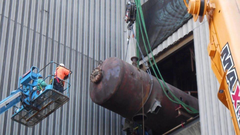 Fossil Power Deaerator Remove and Replace Pennsylvania.MP4
