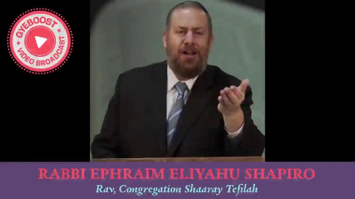 889 - Rabbi Ephraim Eliyahu Shapiro - Ganando aún cuando perdemos