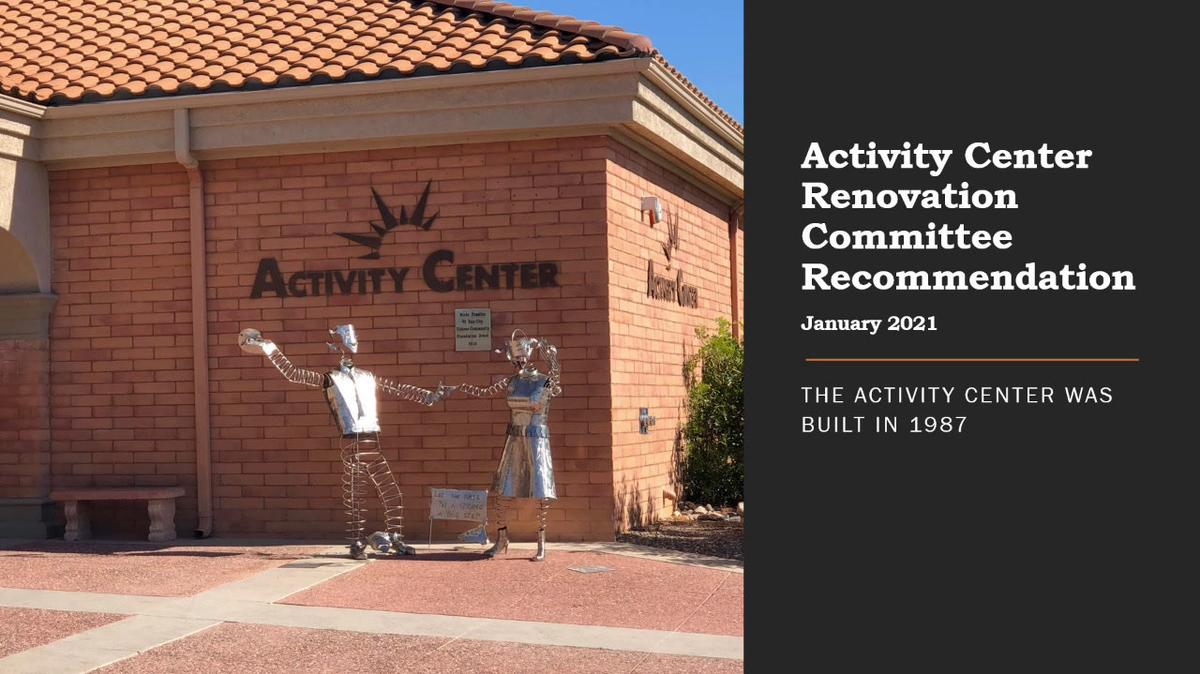 Activity Center Remodel - January 2021