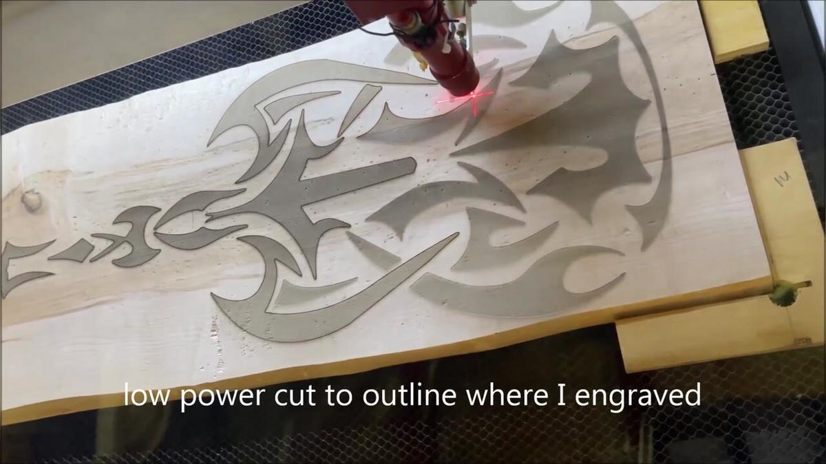 Using the New logic trace 2022 for a CO2 laser engrave