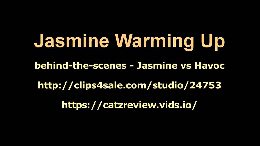 Jasmine warming up!