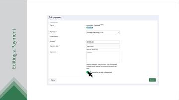 Editing or Cancelling a Pending Payment