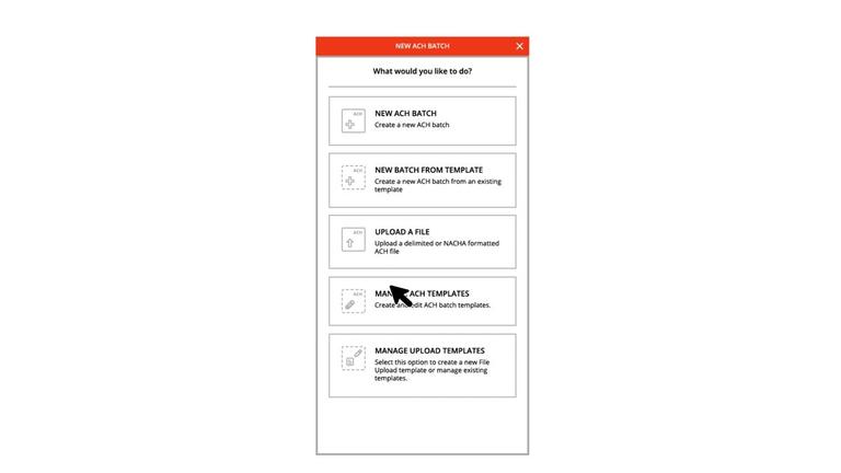 Managing ACH Batch Templates