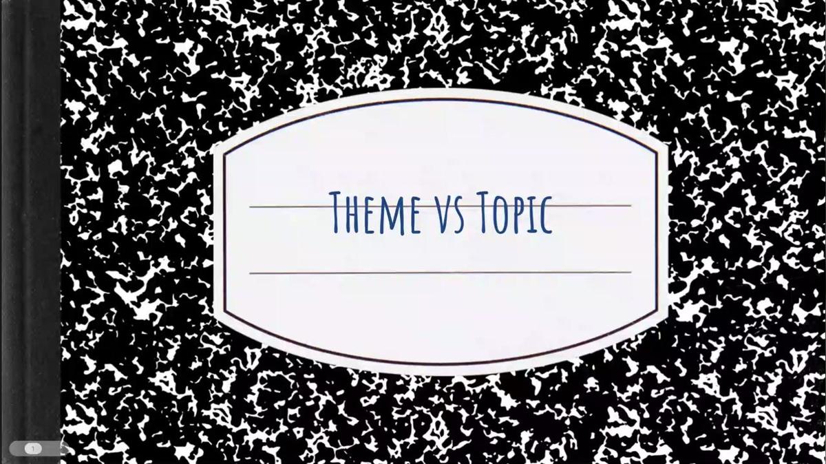 Theme VS Topic