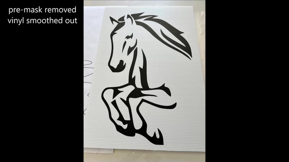 horse profile vinyl cut