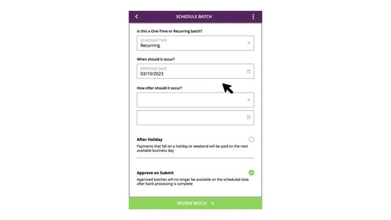 Creating an ACH Batch