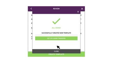Managing Wire Transfer Templates