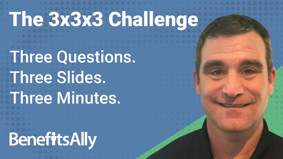 Benefit Plan Administrators Inc. - 3x3x3 Challenge with Morris Masinter