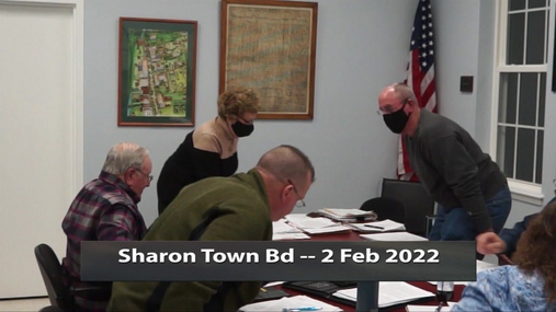 Sharon Town Bd -- 2 Feb 2022
