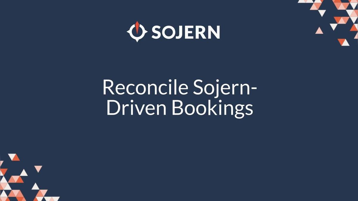 Sojern Reconciliation