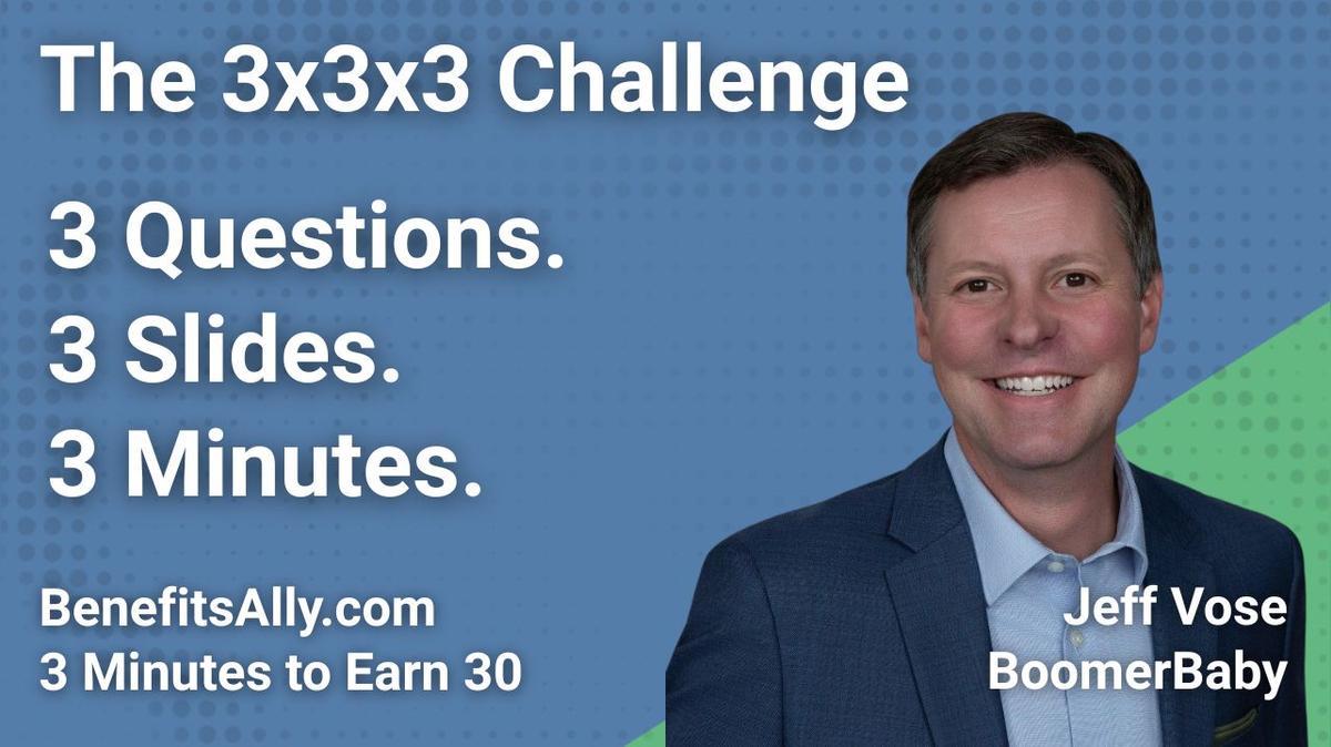 BoomerBaby - 3x3x3 Challenge with Jeff Vose