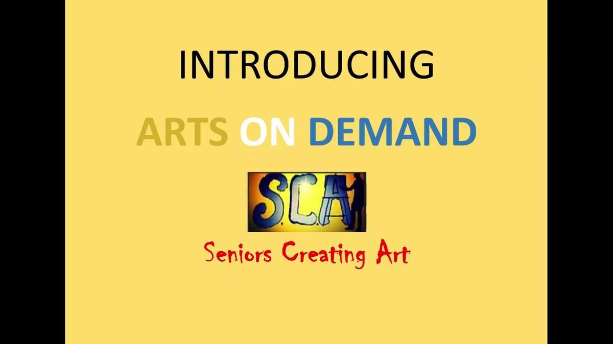 Arts On Demand tutorial video for Activity Professionals