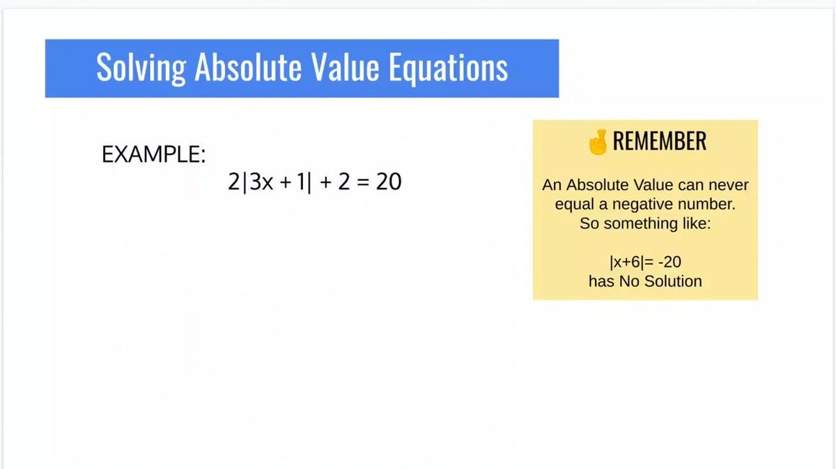SM1 - Review Solving Absolute Value Equations.mp4
