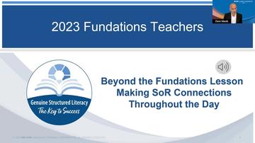Beyond the Fundations Lesson: Making SoR Connections Throughout the Day