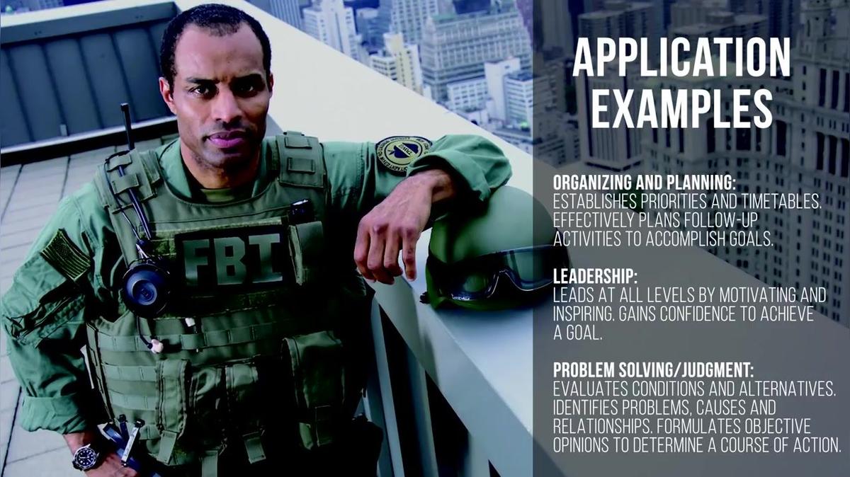 FBI Special Agent Selection Process Core Competencies