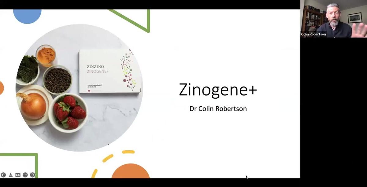 ZinoGene+ presentation with Dr. Colin Robertson