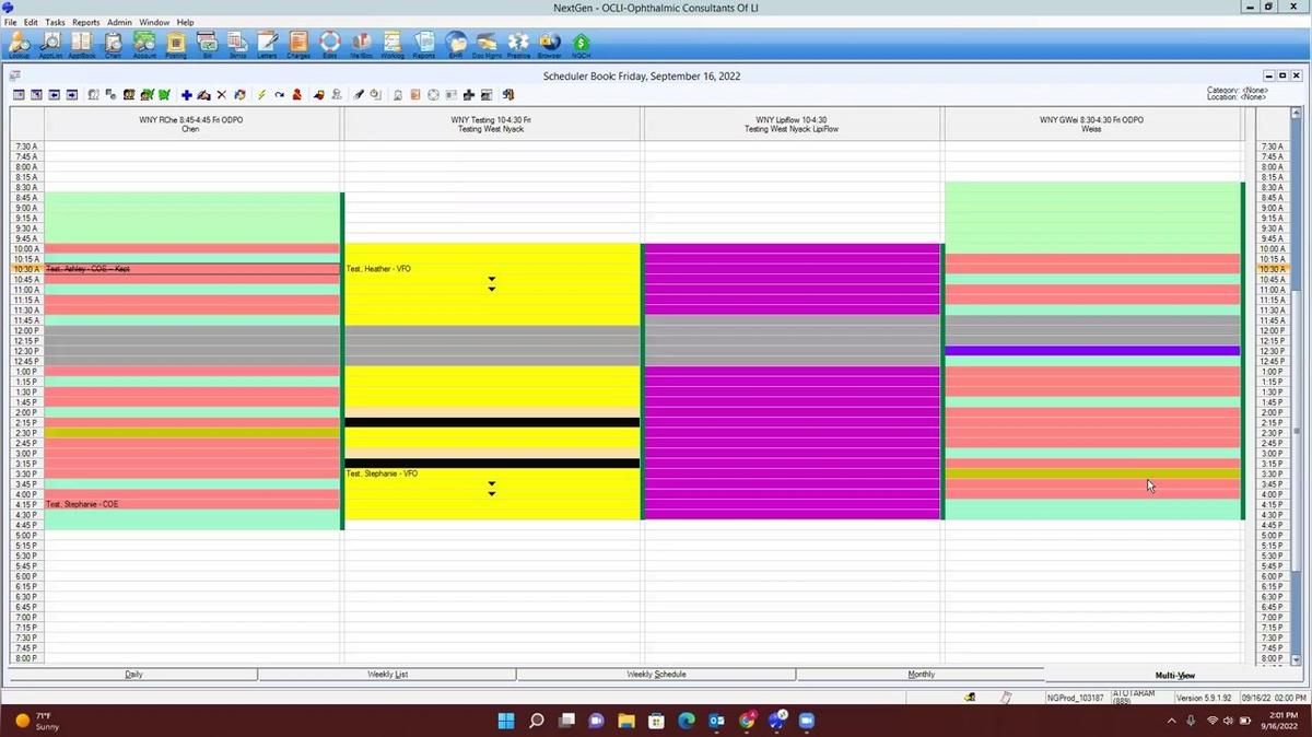 Checkout workflow for Rockland Eye