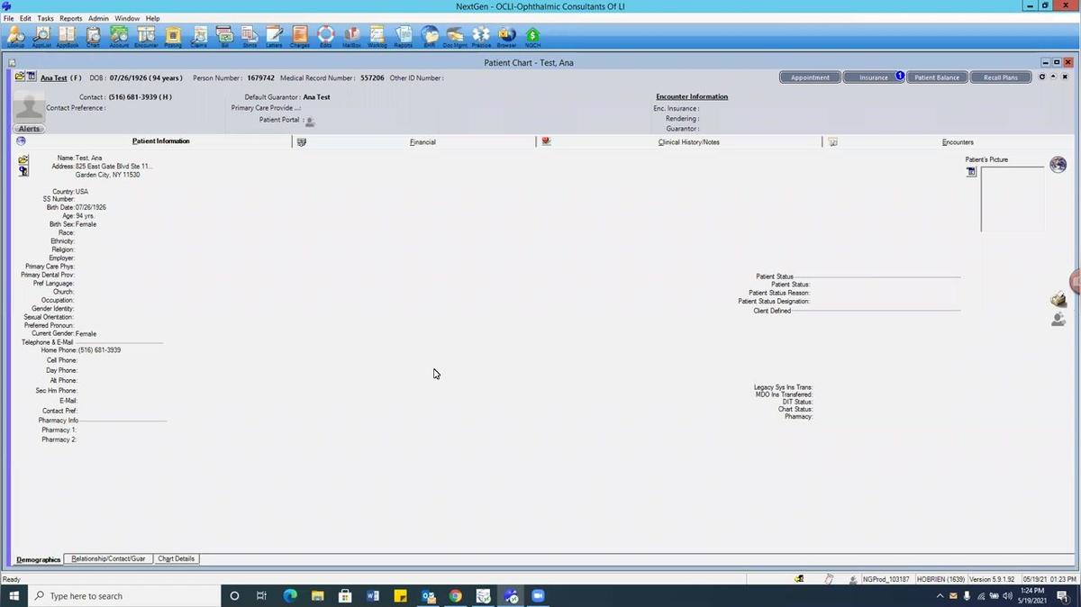 Second Eye IOL Billing - NextGen, Practice Management (2)