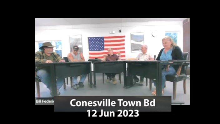 Conesville Town Bd -- 12 June 2023