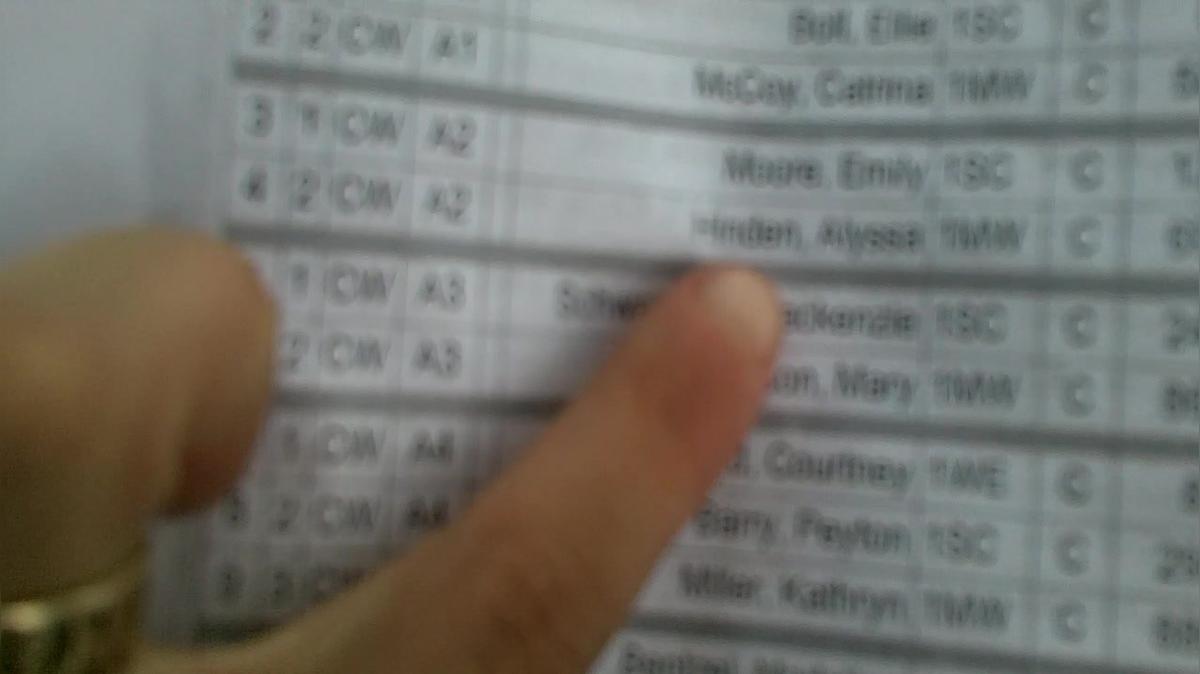 Alyssa Hinden CW Round 1 Pass 1