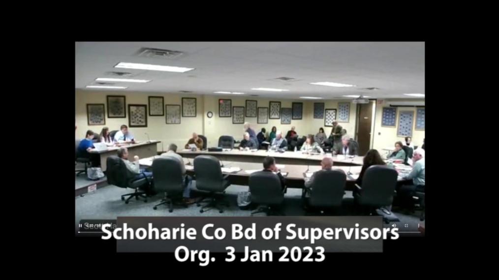 Schoharie Co Bd of Supervisors - Org 3 Jan 2023