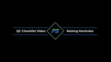 QC Checklist: Raising Manholes