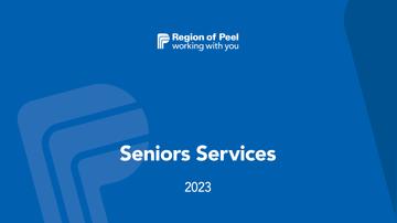 Peel Seniors Services 2023