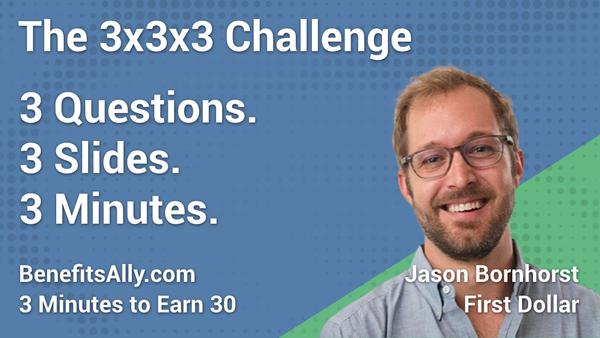First Dollar - 3x3x3 Challenge with Jason Bornhorst