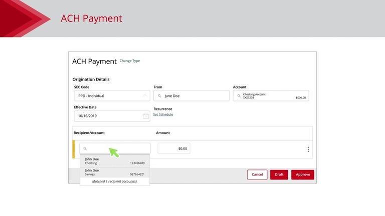 Creating an ACH Payment