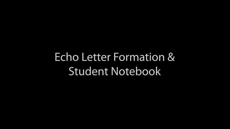 FUN L1 Echo / Letter Formation &amp; Student Notebook (4:09)