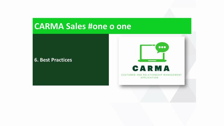 Video #6 - Best Practices