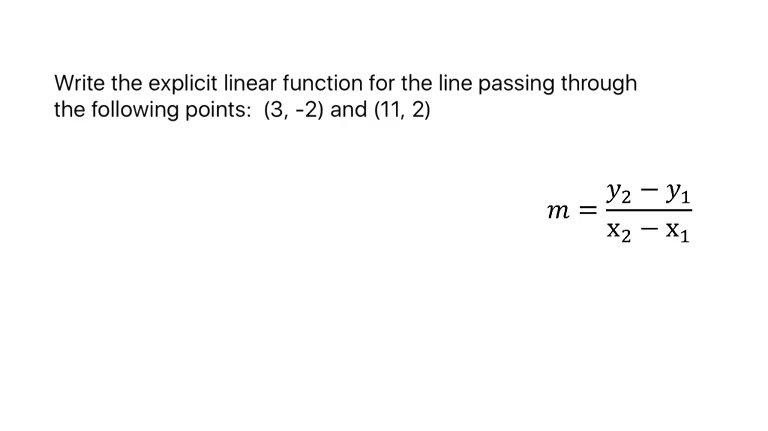 Explicit Linear Functions