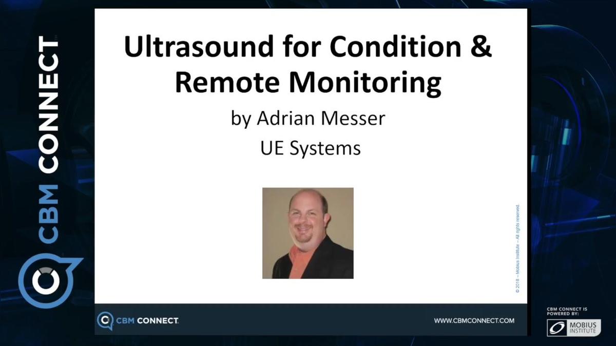 Ultrasound for Condition &amp; Remote Monitoring by Adrian Messer, UE Systems-IMVAC (1).mp4