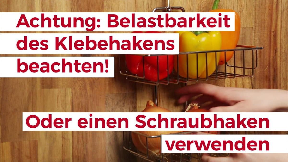 Shower Caddy als Gemüseregal