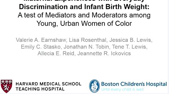 Meet the Authors Changes in Experiences With Discrimination Across Pregnancy and Postpartum