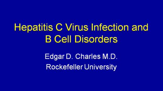 Hepatitis C Virus Infection and B Cell Disorders