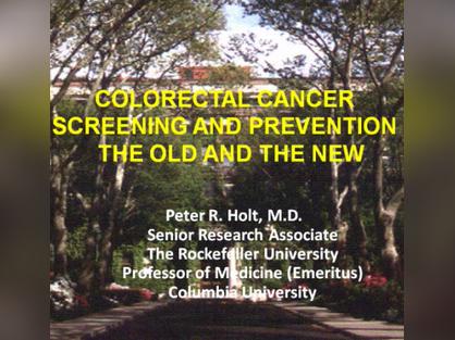Colon Cancer: Screening and Prevention