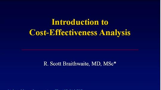 An Introduction to Cost-Effectiveness Analysis (CEA 101)