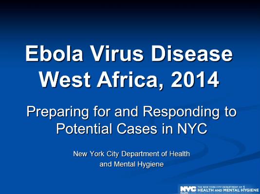 Ebola in NYC: What You Need to Know