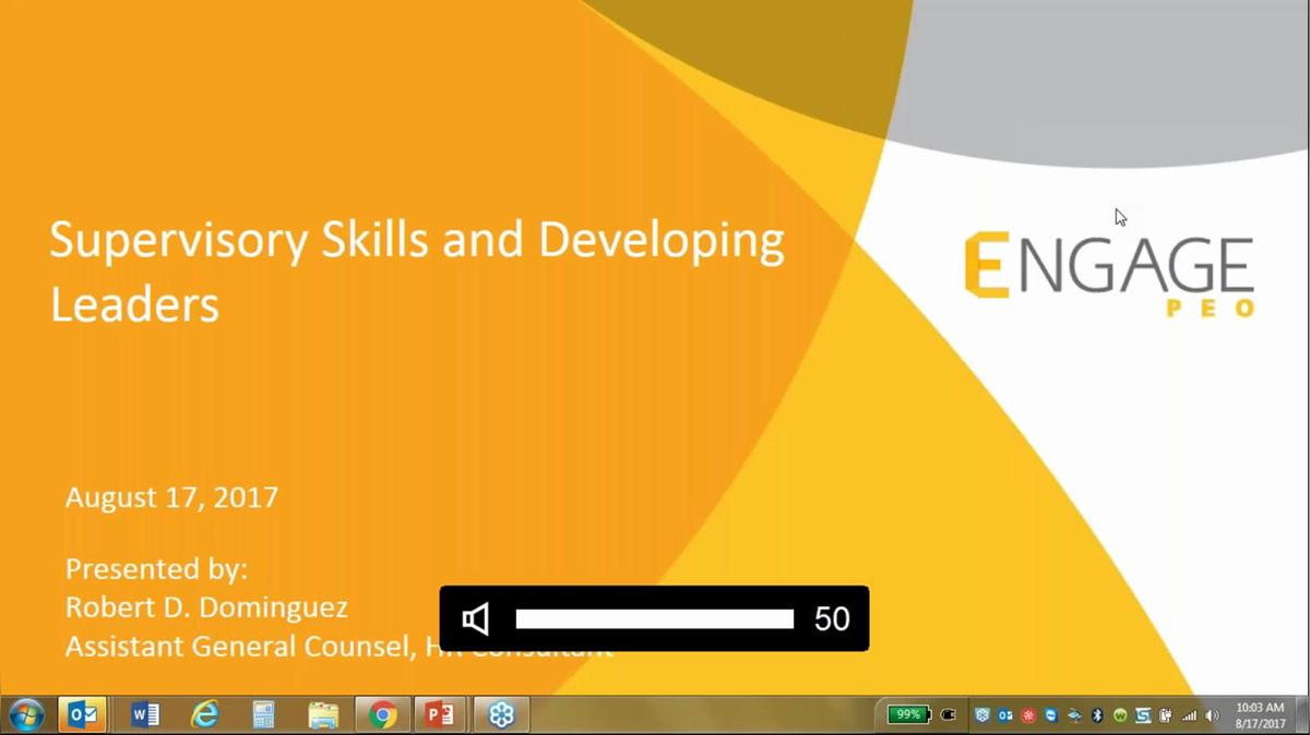 August 2017 HR Webinar: Supervisor Skills &amp; Developing Leaders