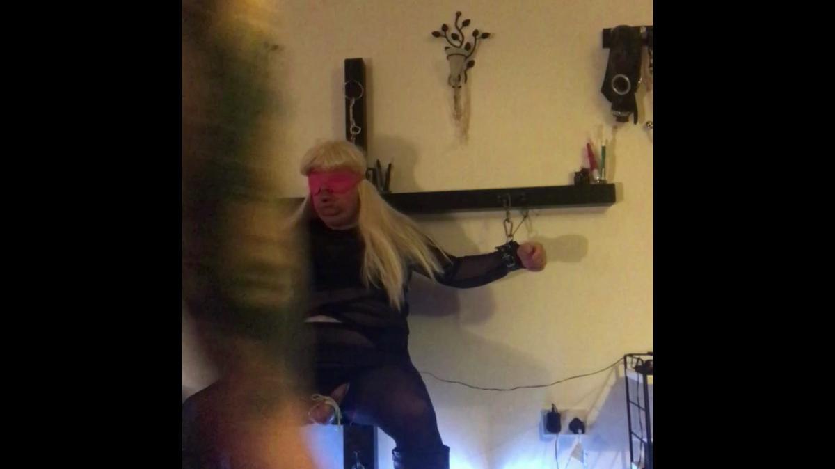 Crossdresser tormented to the limit