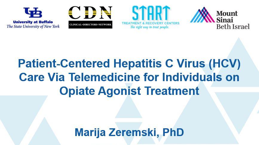 Patient Centered Hepatitis C Virus HCV Care Via Telemedicine for Individuals on Opiate Agonist Treat