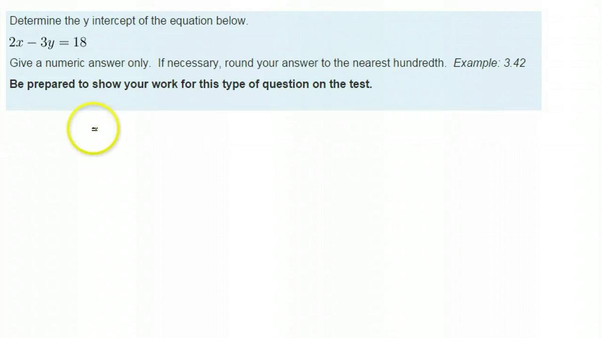 Unit 2 Review finding the y intercept.mp4